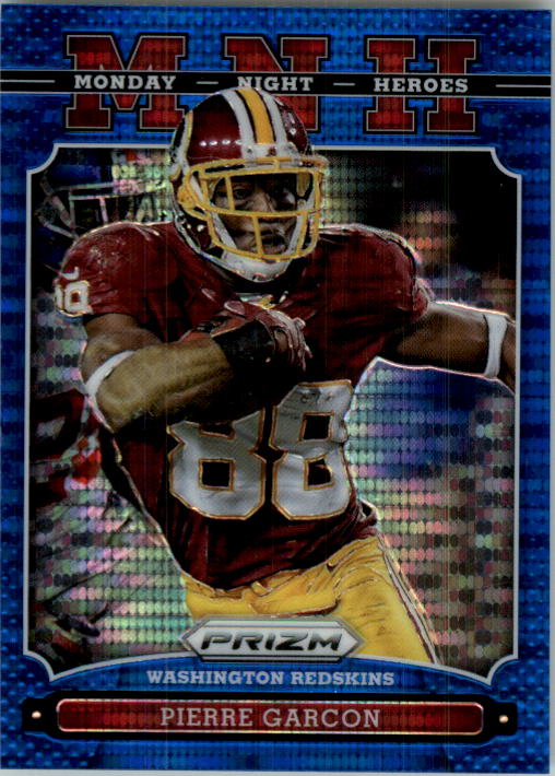 2013 Panini Prizm Monday Night Heroes Prizms Blue Pulsar #20 Pierre Garcon