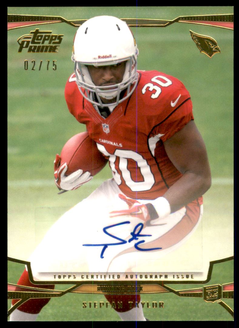 2013 Topps Prime Autographs Gold #103 Stepfan Taylor