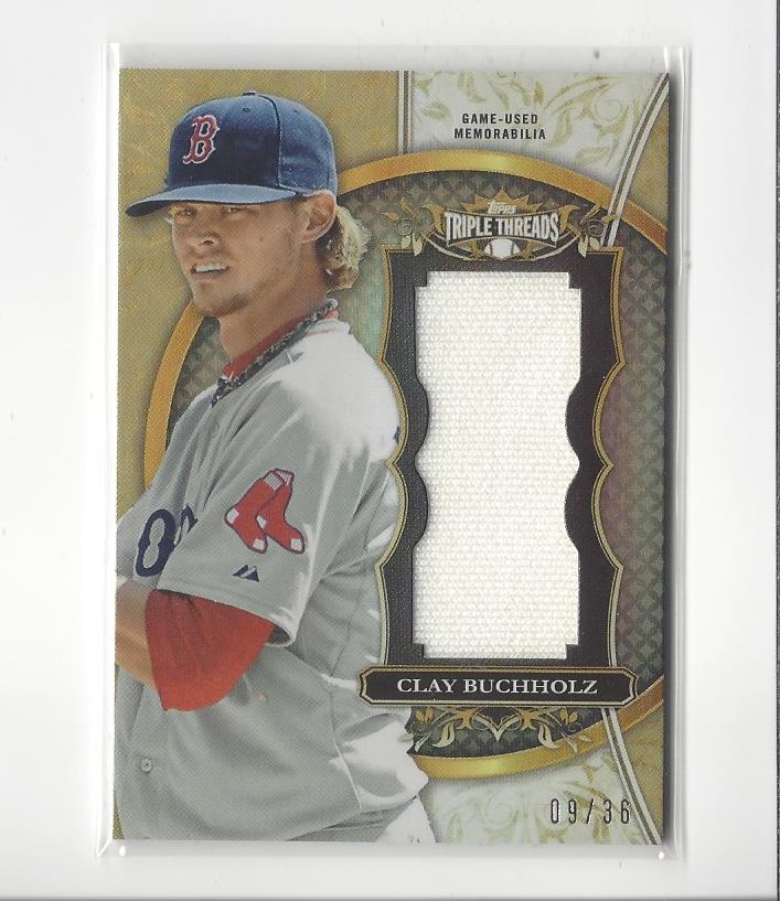 2013 Topps Triple Threads Unity Relics #CB3 Clay Buchholz