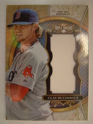 2013 Topps Triple Threads Unity Relics #CB3 Clay Buchholz