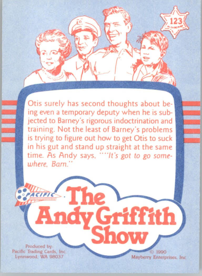 1990-91 Pacific Andy Griffith Show Complete Series #123 Suck in that gut! back image
