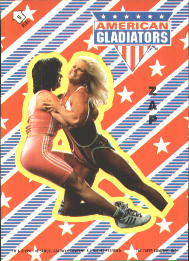 1991 Topps American Gladiators Stickers #6 Zap - NM-MT - Burbank  Sportscards | Beckett Marketplace