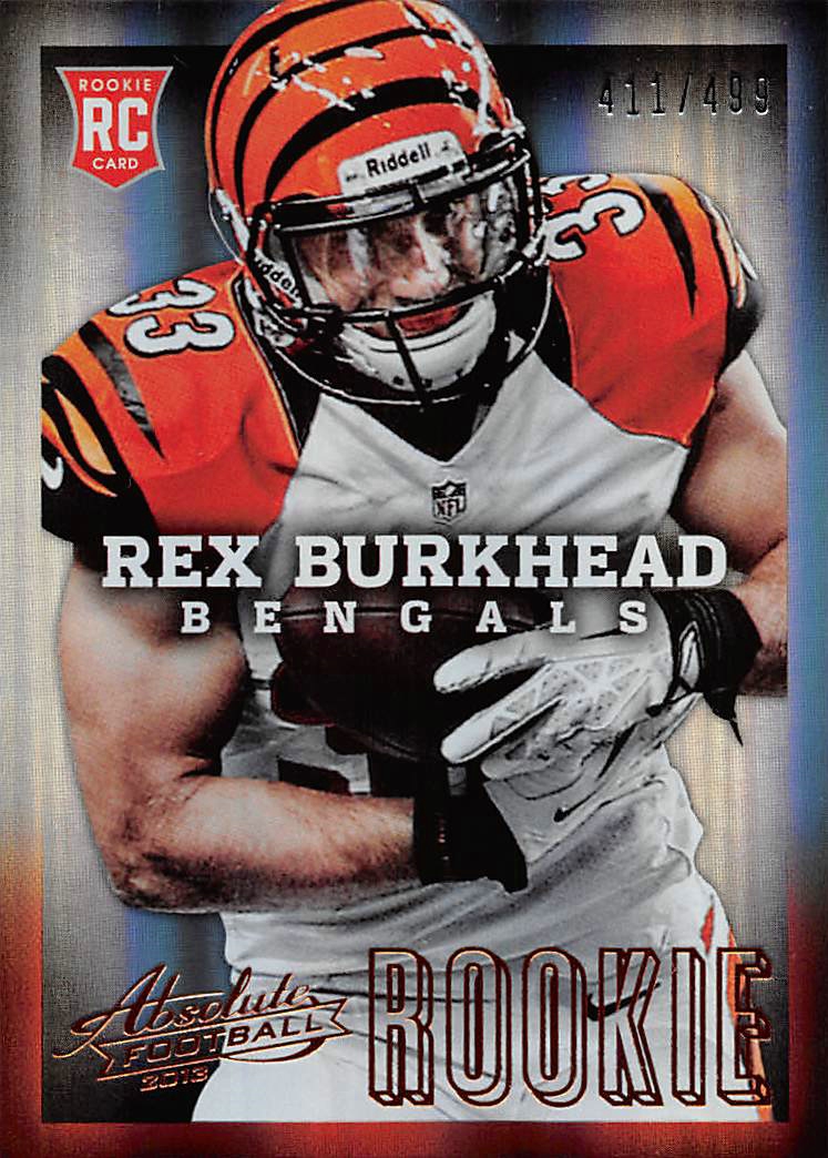 2013 Absolute #176A Rex Burkhead/499 RC