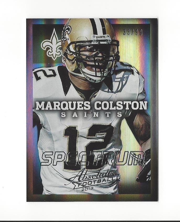 2013 Absolute Spectrum Silver #62 Marques Colston