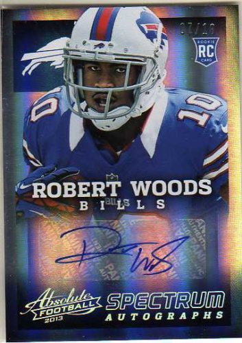 2013 Absolute Spectrum Platinum Autographs #177 Robert Woods