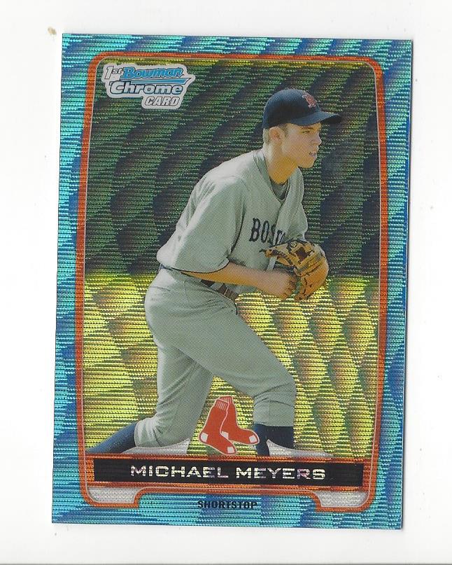 2012 Bowman Chrome Draft Draft Picks Blue Wave Refractors #BDPP83 Michael Meyers