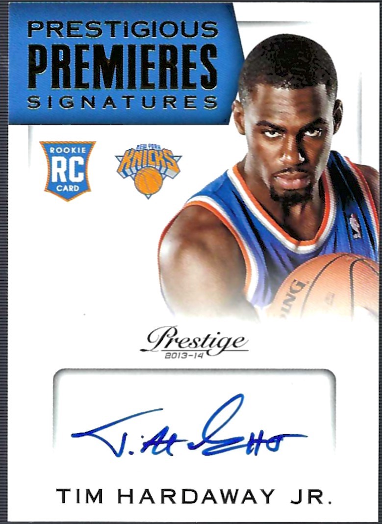 2013-14 Prestige Prestigious Premieres Signatures #27 Tim Hardaway