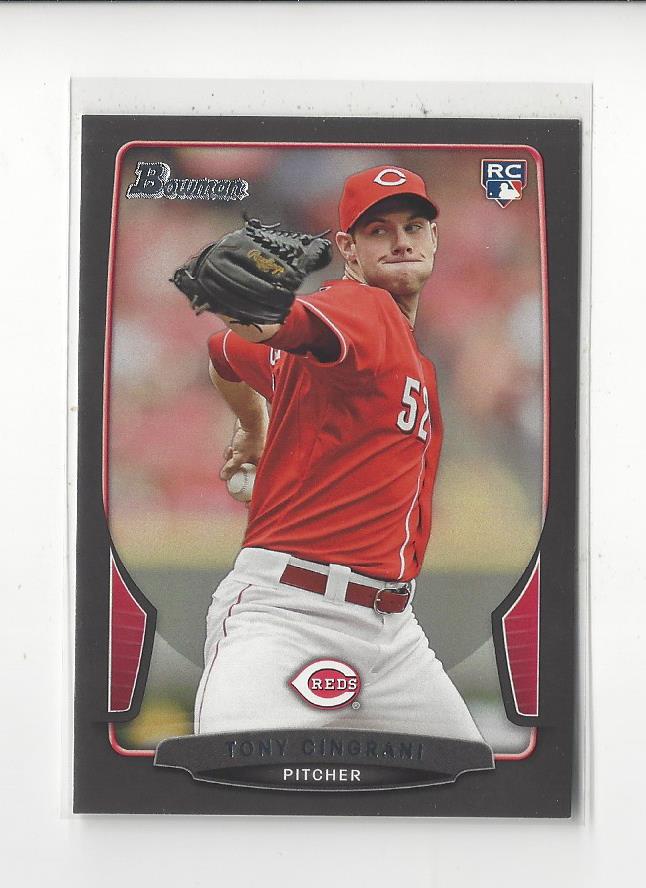 2013 Bowman Draft Black #25 Tony Cingrani