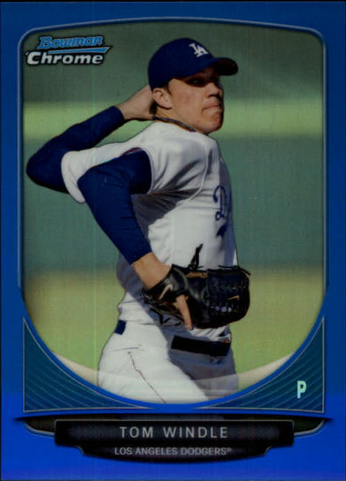 2013 Bowman Chrome Draft Draft Picks Blue Refractors #BDPP30 Tom Windle