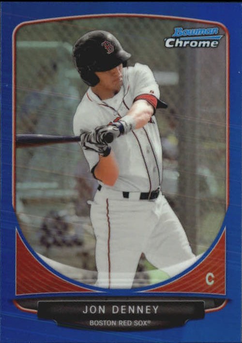 2013 Bowman Chrome Draft Draft Picks Blue Refractors #BDPP43 Jon Denney