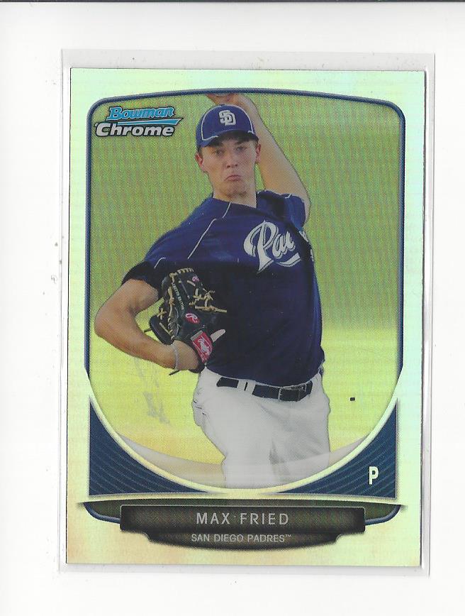 2013 Bowman Chrome Draft Top Prospects Refractors #TP14 Max Fried