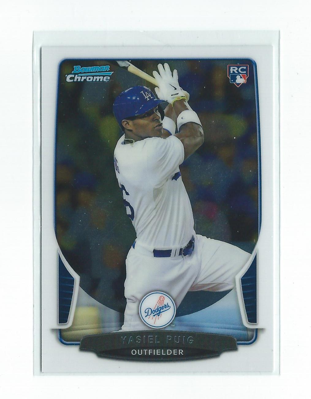 2013 Bowman Chrome Draft #1 Yasiel Puig RC