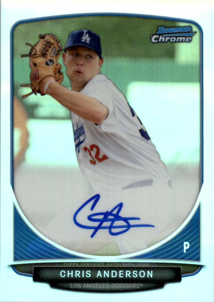 2013 Bowman Chrome Draft Draft Pick Autographs Refractors #CA Chris Anderson