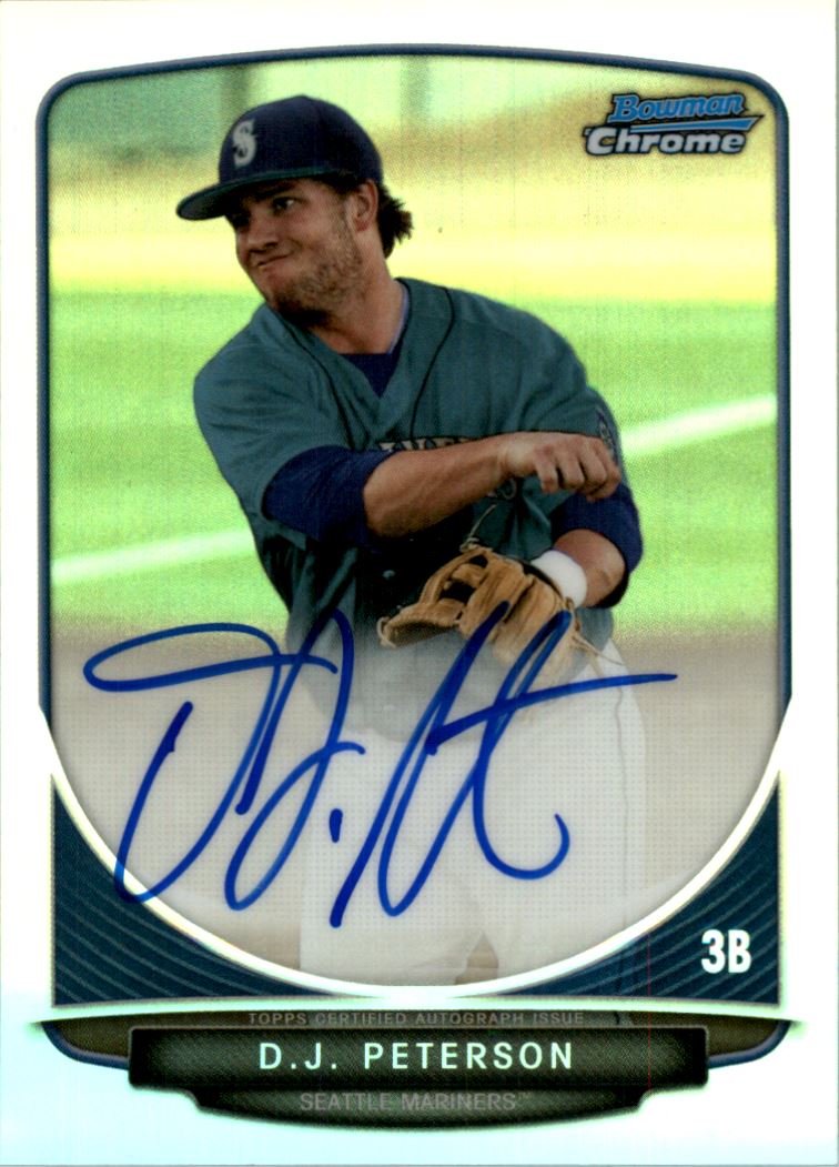 2013 Bowman Chrome Draft Draft Pick Autographs Refractors #DP D.J. Peterson