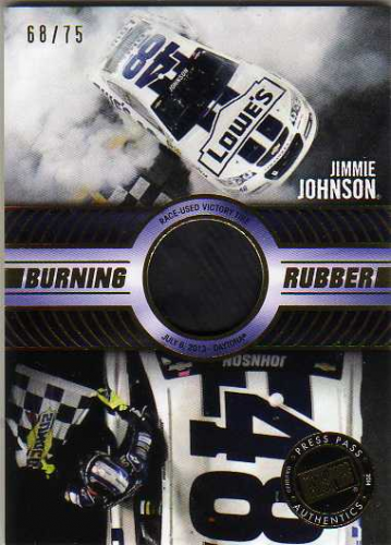2014 Press Pass Burning Rubber Gold #BRJJ4 Jimmie Johnson