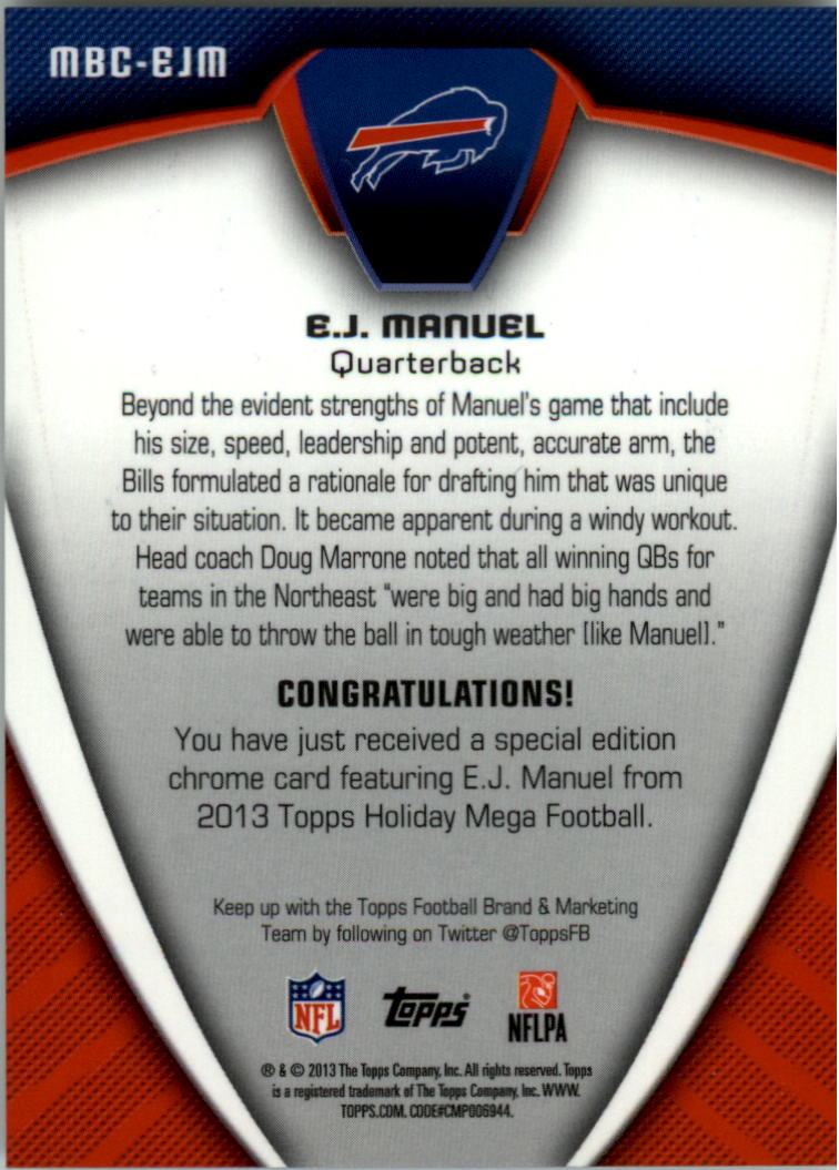 2013 Topps Football Card Pick (Inserts)