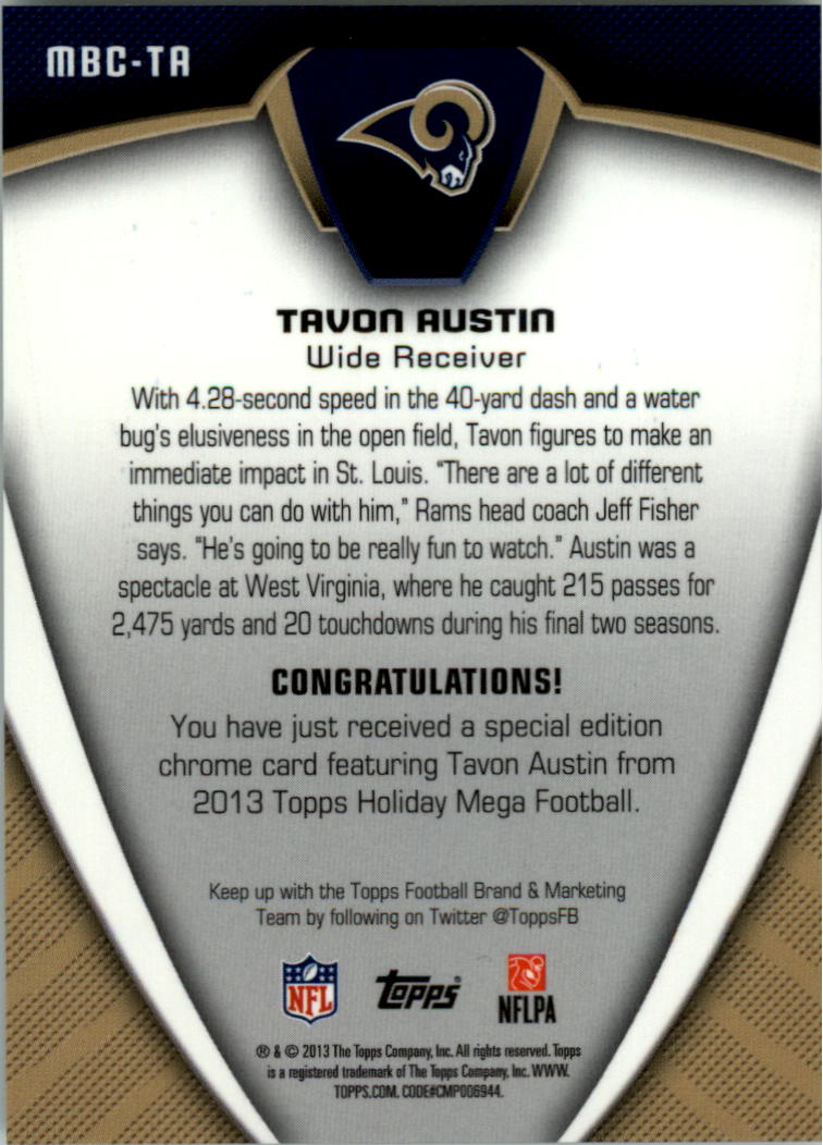 2013 Topps Football Card Pick (Inserts)