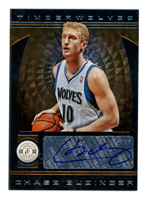 2013-14 Totally Certified Autographs Gold #190 Chase Budinger/3