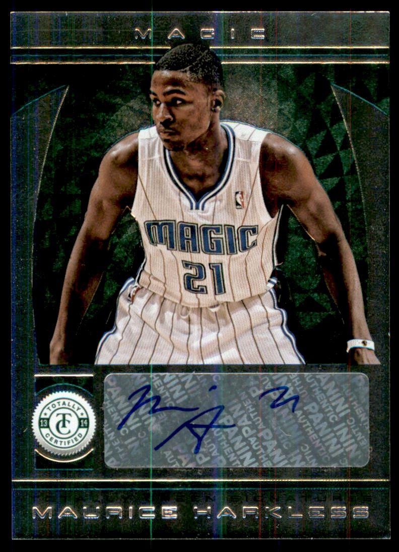 2013-14 Totally Certified Autographs Green #242 Maurice Harkless/5