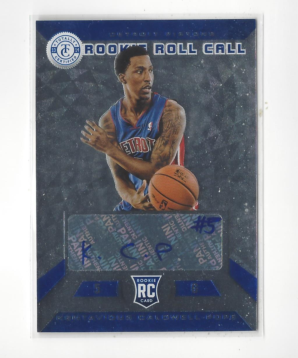 2013-14 Totally Certified Rookie Roll Call Autographs Blue #14 Kentavious Caldwell-Pope/15
