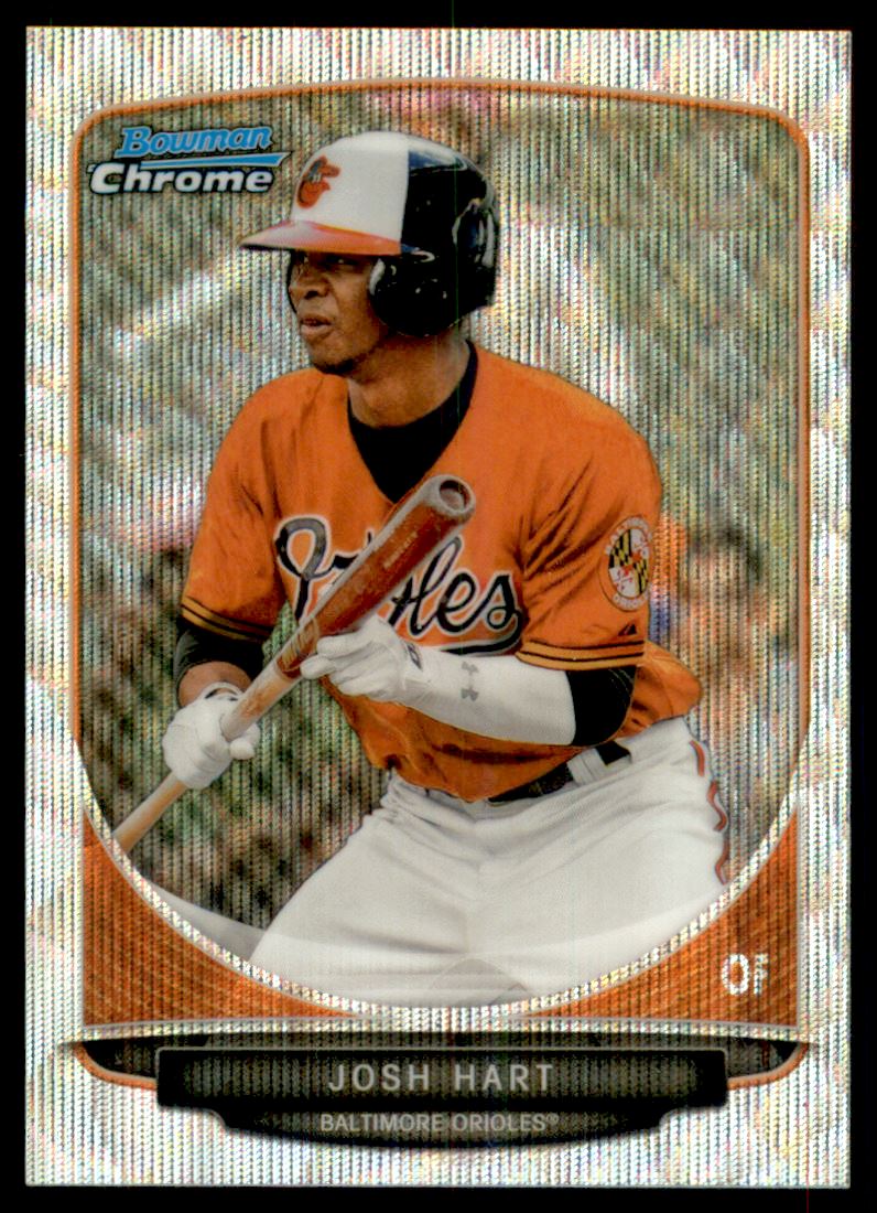 2013 Bowman Chrome Draft Draft Picks Silver Wave Refractors #BDPP3 Josh Hart