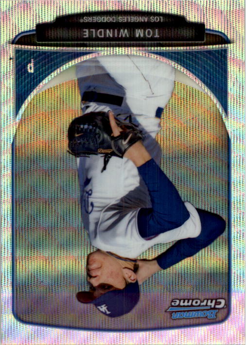 2013 Bowman Chrome Draft Draft Picks Silver Wave Refractors #BDPP30 Tom Windle