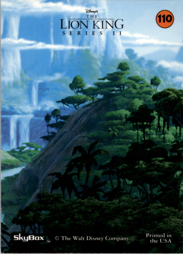 1994 SkyBox The Lion King #110 A Jungle Paradise 2 back image