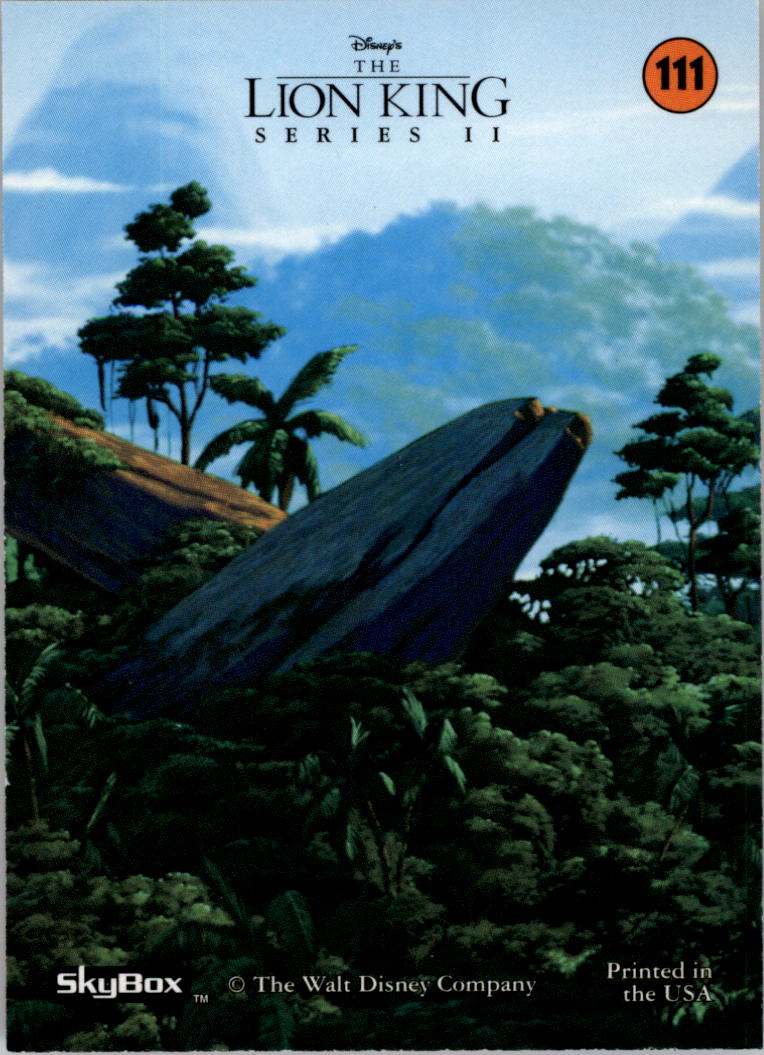 1994 SkyBox The Lion King #111 A Jungle Paradise 3 back image