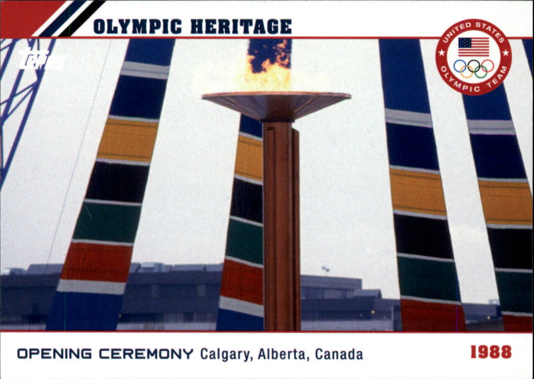2014 Topps U.S. Olympic Team Olympic Heritage #OH15 1988 Calgary, Canada