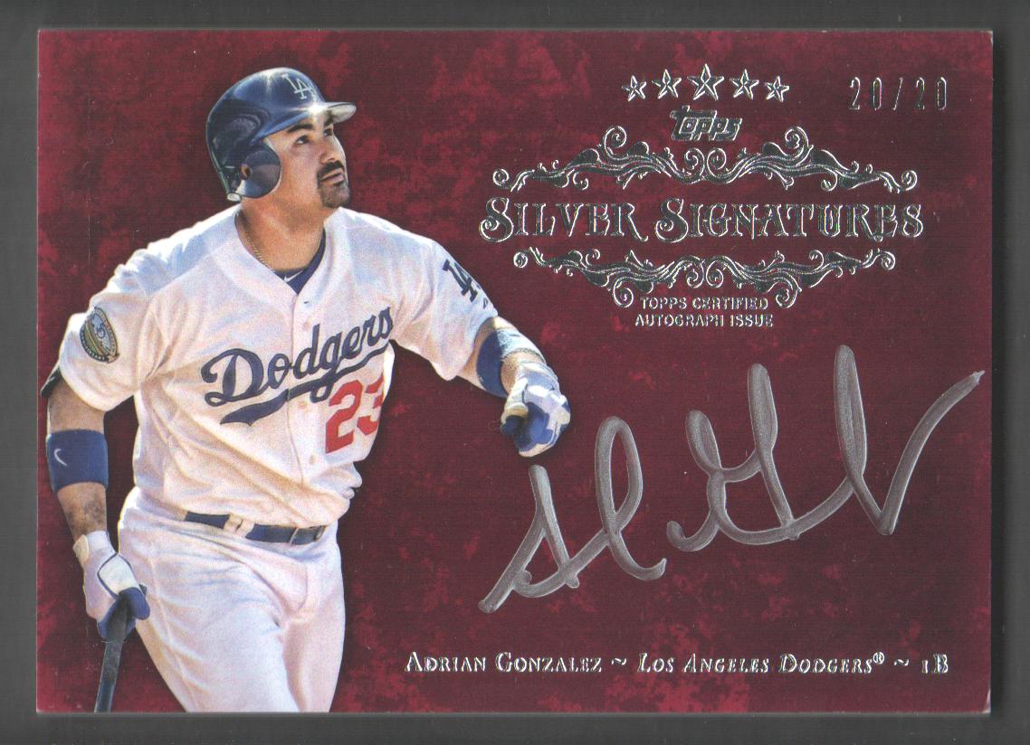 2013 Topps Five Star Silver Signings Red #AG Adrian Gonzalez