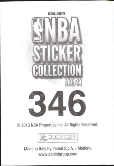 2013-14 Panini Stickers #346 Damian Lillard back image