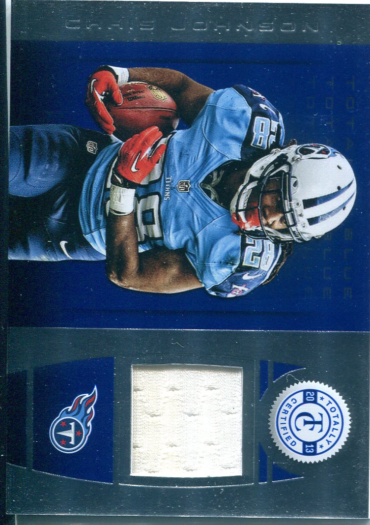 2013 Totally Certified Blue Materials #15 Chris Johnson/99