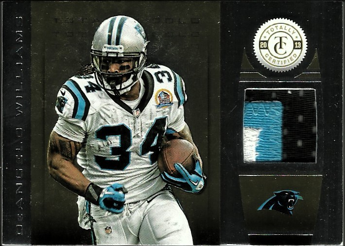 2013 Totally Certified Gold Materials Prime #31 DeAngelo Williams/25