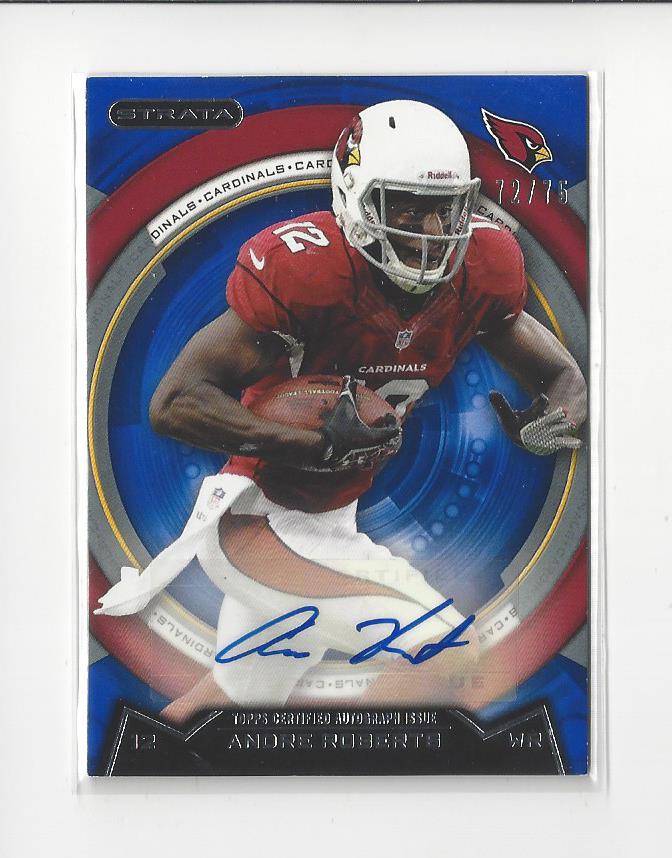 2013 Topps Strata Autographs Blue #162 Andre Roberts