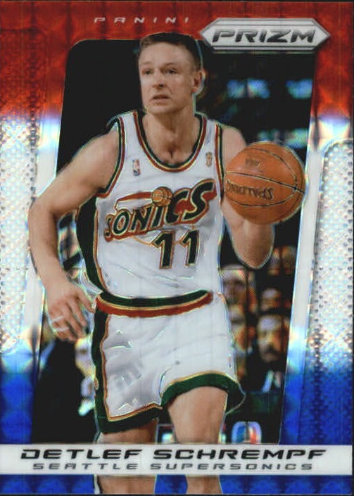 2013-14 Panini Prizm Prizms Red White and Blue Mosaic #217 Detlef Schrempf