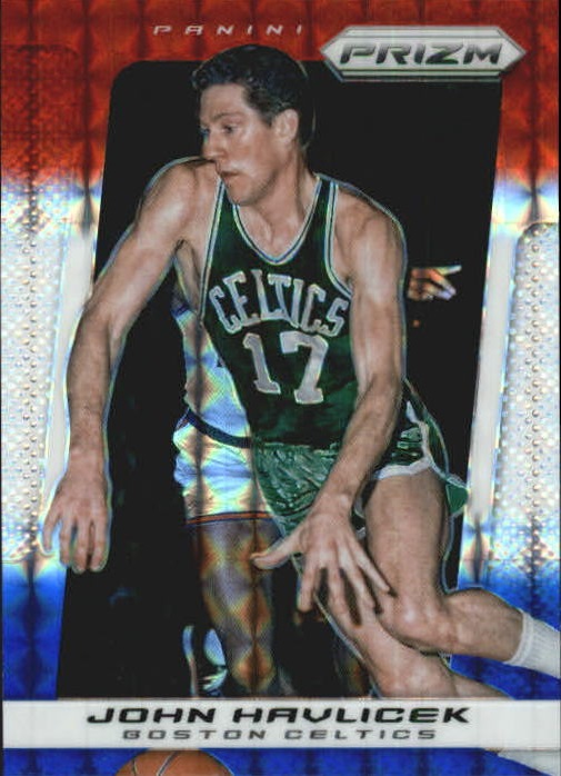 2013-14 Panini Prizm Prizms Red White and Blue Mosaic #220 John Havlicek