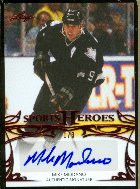 2013 Leaf Sports Heroes Red #BAMM1 Mike Modano/3