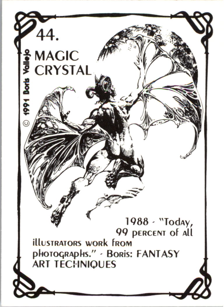 1991 Comic Images Boris Vallejo #44 Magic Crystal back image