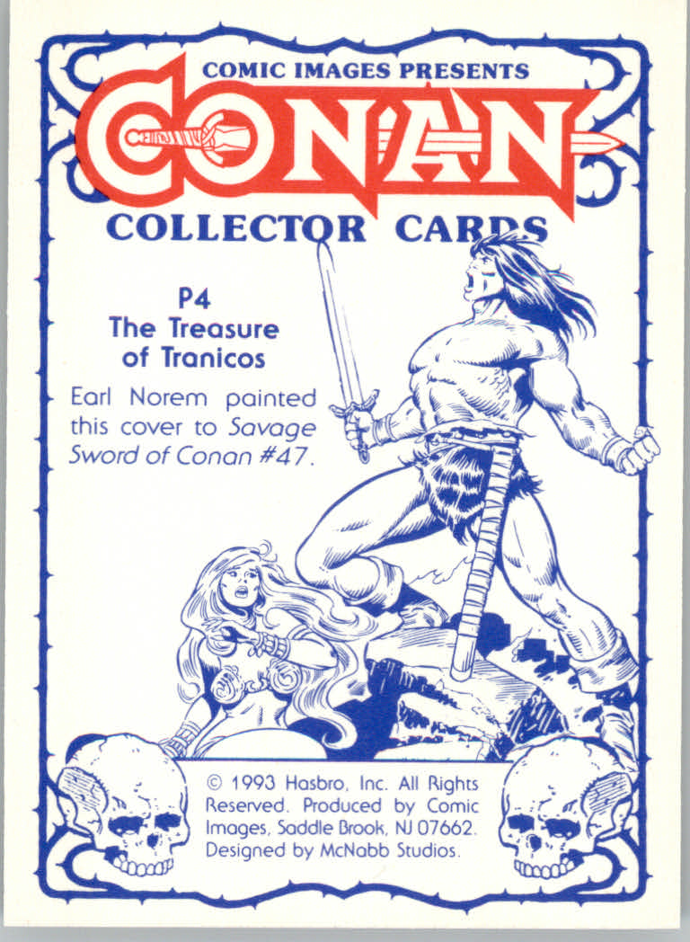 Conan (1993 Comic Images) All-Chromium "Base and Insert" Cards