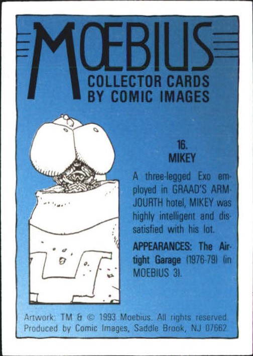 1993 Comic Images Moebius #16 Mikey back image