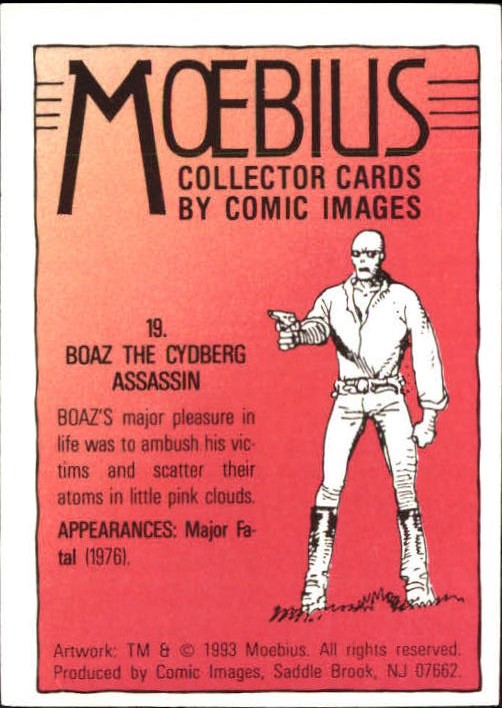 1993 Comic Images Moebius #19 Boaz the Cydberg Assassin back image