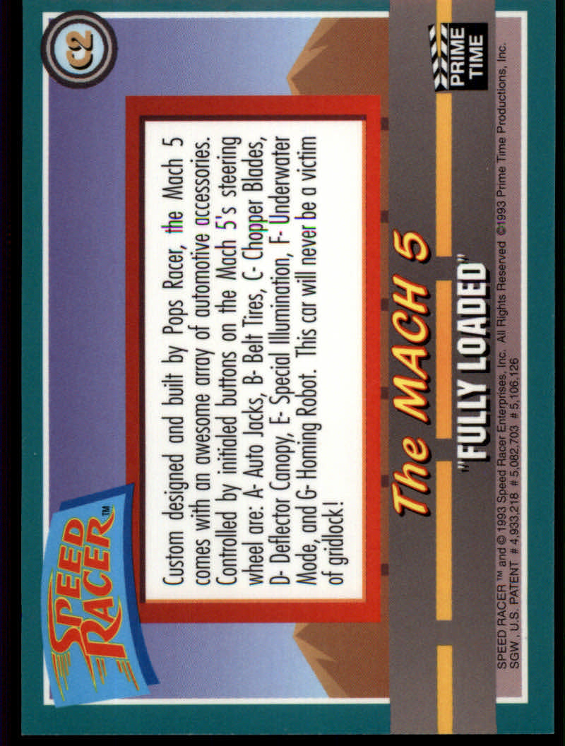 Speed Racer (1993 Prime Time) "Chromium" Insert Cards - Bild 5 von 11
