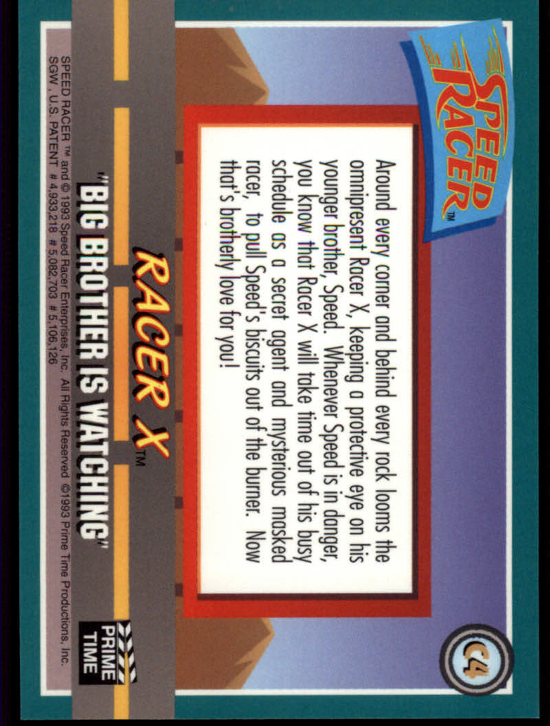 Speed Racer (1993 Prime Time) "Chromium" Insert Cards - Bild 7 von 11