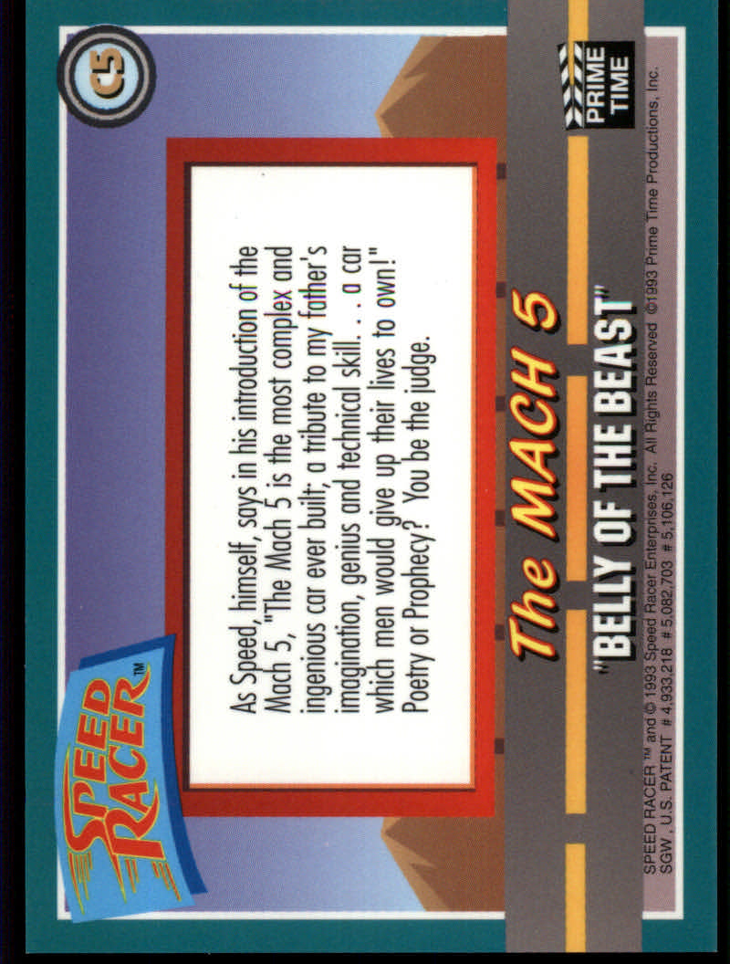 Speed Racer (1993 Prime Time) "Chromium" Insert Cards - Bild 9 von 11
