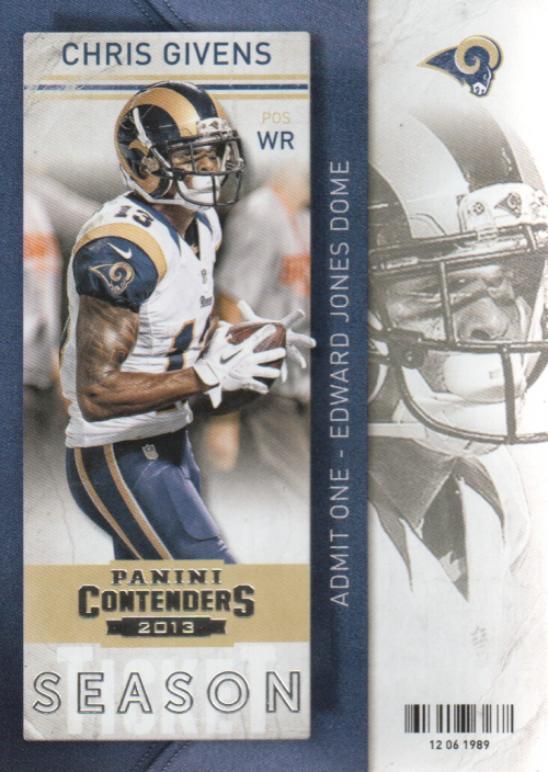 2013 Panini Contenders #74 Chris Givens