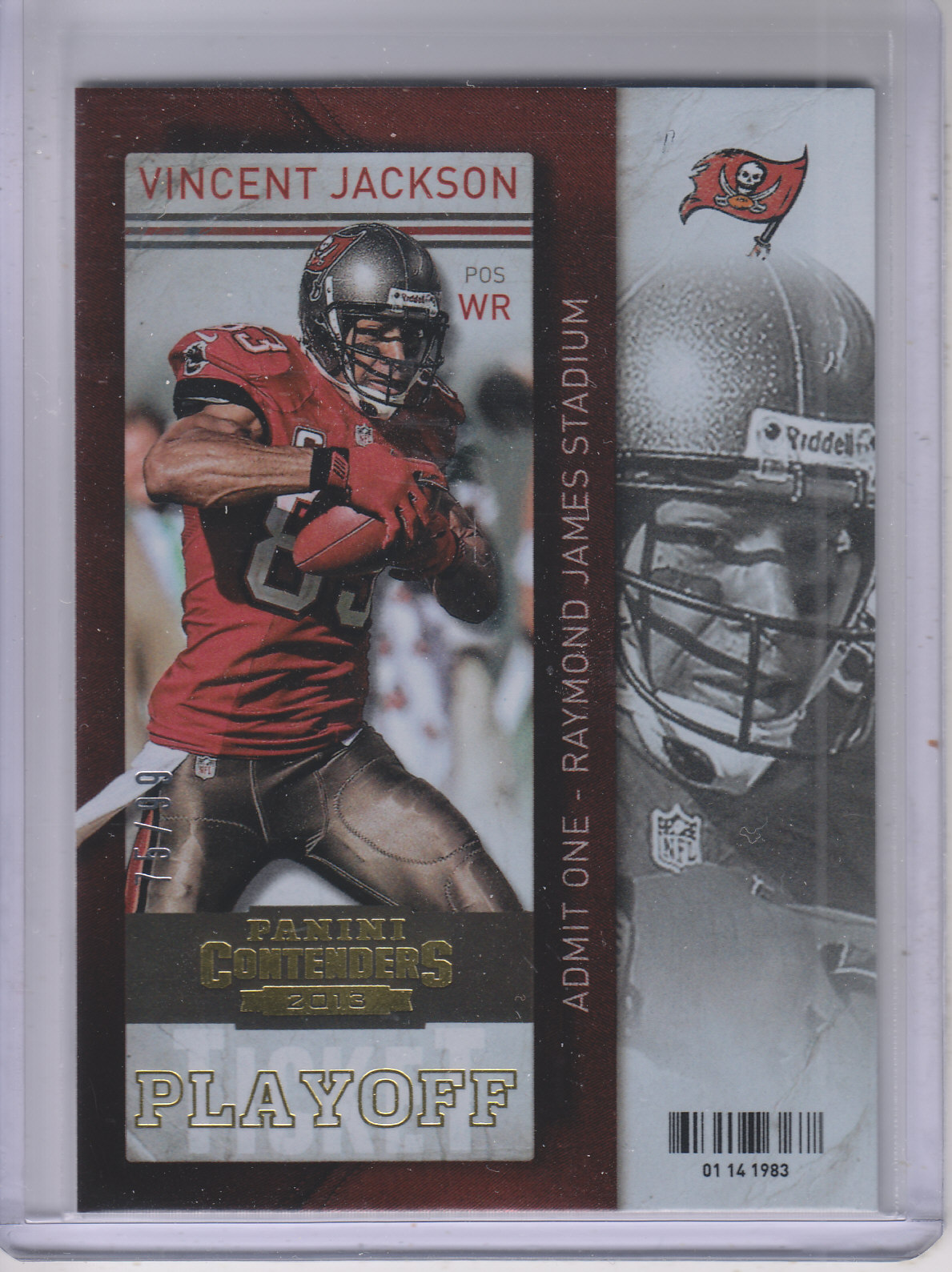 2013 Panini Contenders Playoff Ticket #22 Vincent Jackson