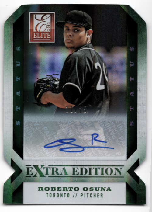2013 Elite Extra Edition Signature Status Emerald #89 Roberto Osuna