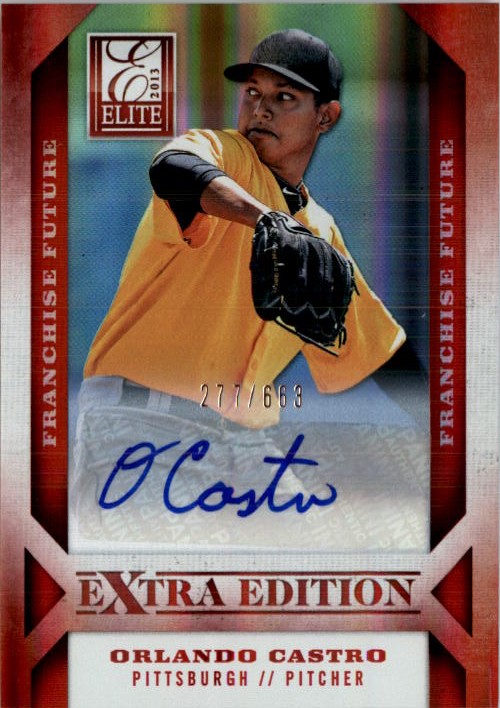 2013 Elite Extra Edition Franchise Futures Signatures #84 Orlando Castro/663 EXCH