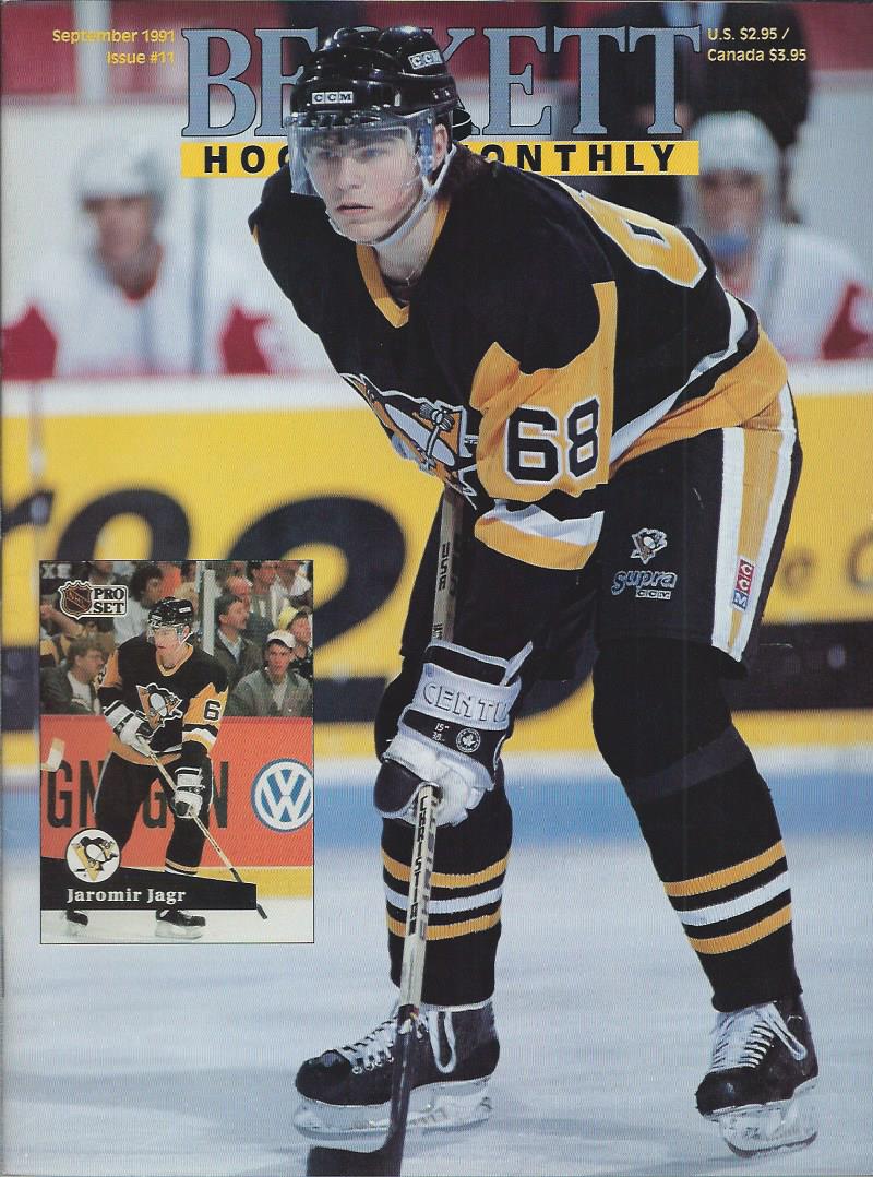 1990-14 Beckett Hockey #11 Jaromir Jagr (September 1991)