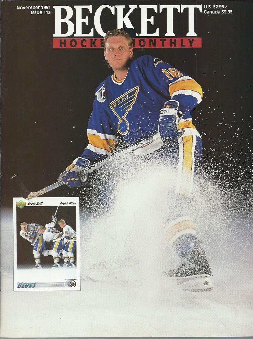 1990-14 Beckett Hockey #13 Brett Hull (November 1991)